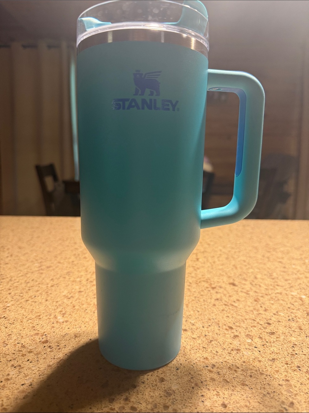 Stanley Teal Travel Tumbler with Handle and Lid